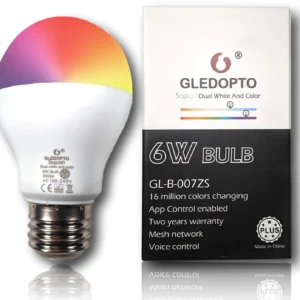 Gledopto 6W Dual White And Color Bulb Plus
