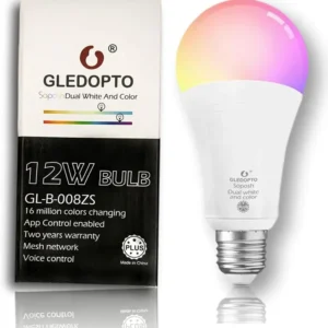 Gledopto 12W Dual White and Color LED Bulb Plus