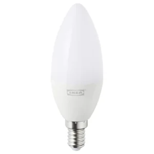 IKEA Tradfri LED bulb E14 400 lumen, wireless dimmable warm white, chandelier opal