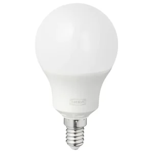 IKEA Tradfri LED bulb E14 470 lumen, dimmable colour and white, globe opal white