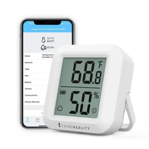 Third Reality Temperature and Humidity Sensor with LCD Display
