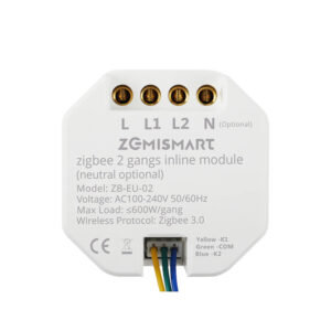 Zemismart Zigbee 2 gangs inline module