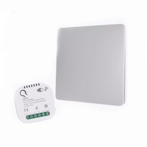 Tuya Выключатель кинетический RF белый 1 кнопка + реле RF+ZIGBEE