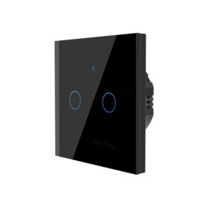 EasyTech Умный сенсорный Zigbee двухклавишный выключатель БЕЗ НУЛЯ