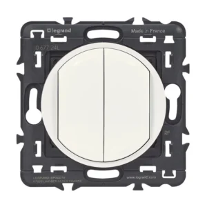 Legrand Batteryless 2 Toggles Switch Green Power