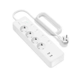 LELLKI Power Strip 16A 4AC + 2USB