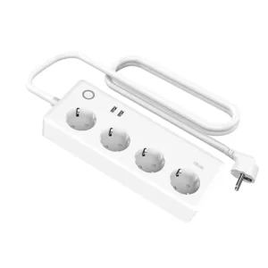 LELLKI Power Strip 10A 4AC + 2USB