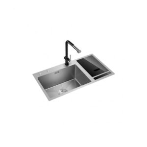 Xiaomi Умная кухонная мойка с стерилизацией и смесителем Xiaomi Mensarjor Intelligent Sink Washing Machine Silver (JBS2T-G1L + K73DCR-4BK2834)